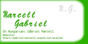 marcell gabriel business card